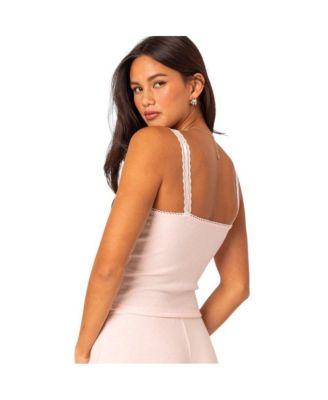 Women's Mariana Pointelle Tank Top by EDIKTED