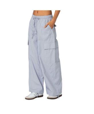 Women's Phoenix Linen Look Cargo Pants by EDIKTED