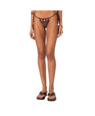 Women's Puka Charm Triangle Bikini Top by EDIKTED