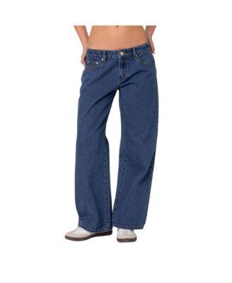 Women's Raelynn Washed Low Rise Jeans by EDIKTED