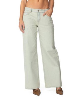 Women's Raelynn Washed Low Rise Jeans by EDIKTED