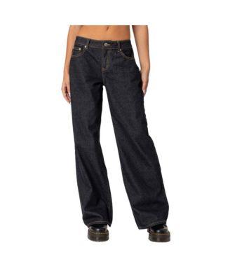 Women's Raelynn Washed Low Rise Jeans by EDIKTED