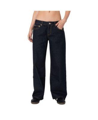 Women's Raelynn washed low rise jeans by EDIKTED