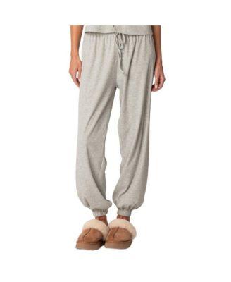 Women's Rosanna waffle pajama sweatpants by EDIKTED