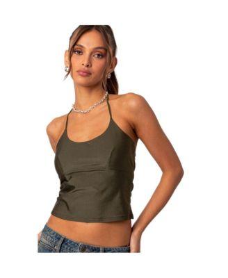 Women's Sara back cut out tank top by EDIKTED