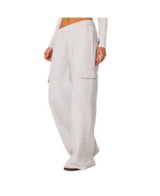Women's Wide leg cargo sweatpants by EDIKTED