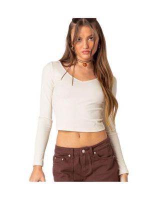 Workwear ribbed top by EDIKTED
