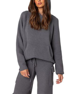 Wynter Oversized Knit Hoodie by EDIKTED