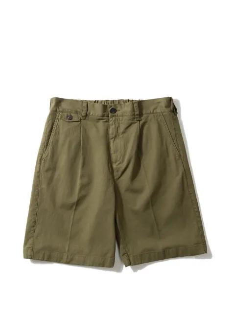 button pleated shorts by EDMMOND STUDIOS