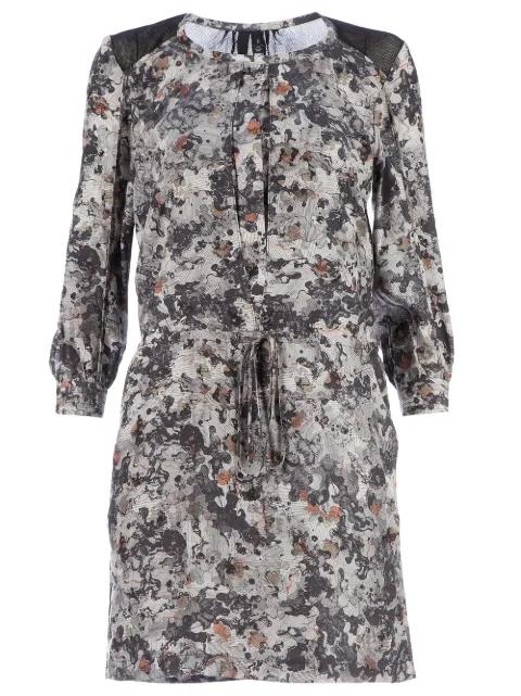 blotchy print shift dress by EDUN