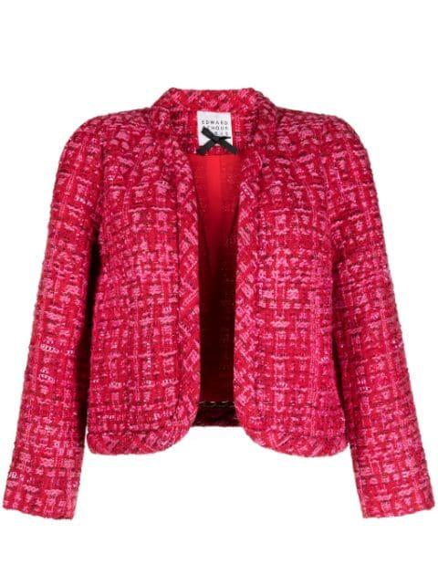 cropped tweed jacket by EDWARD ACHOUR PARIS