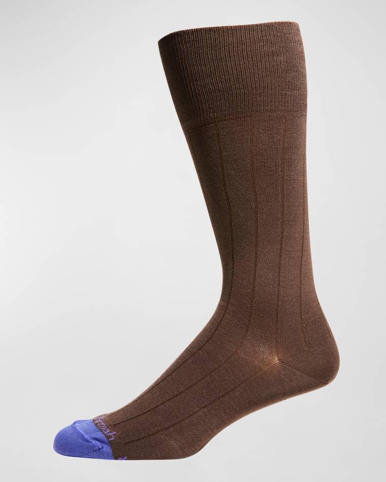 Men's Performance-Stretch Ribbed Crew Socks by EDWARD ARMAH