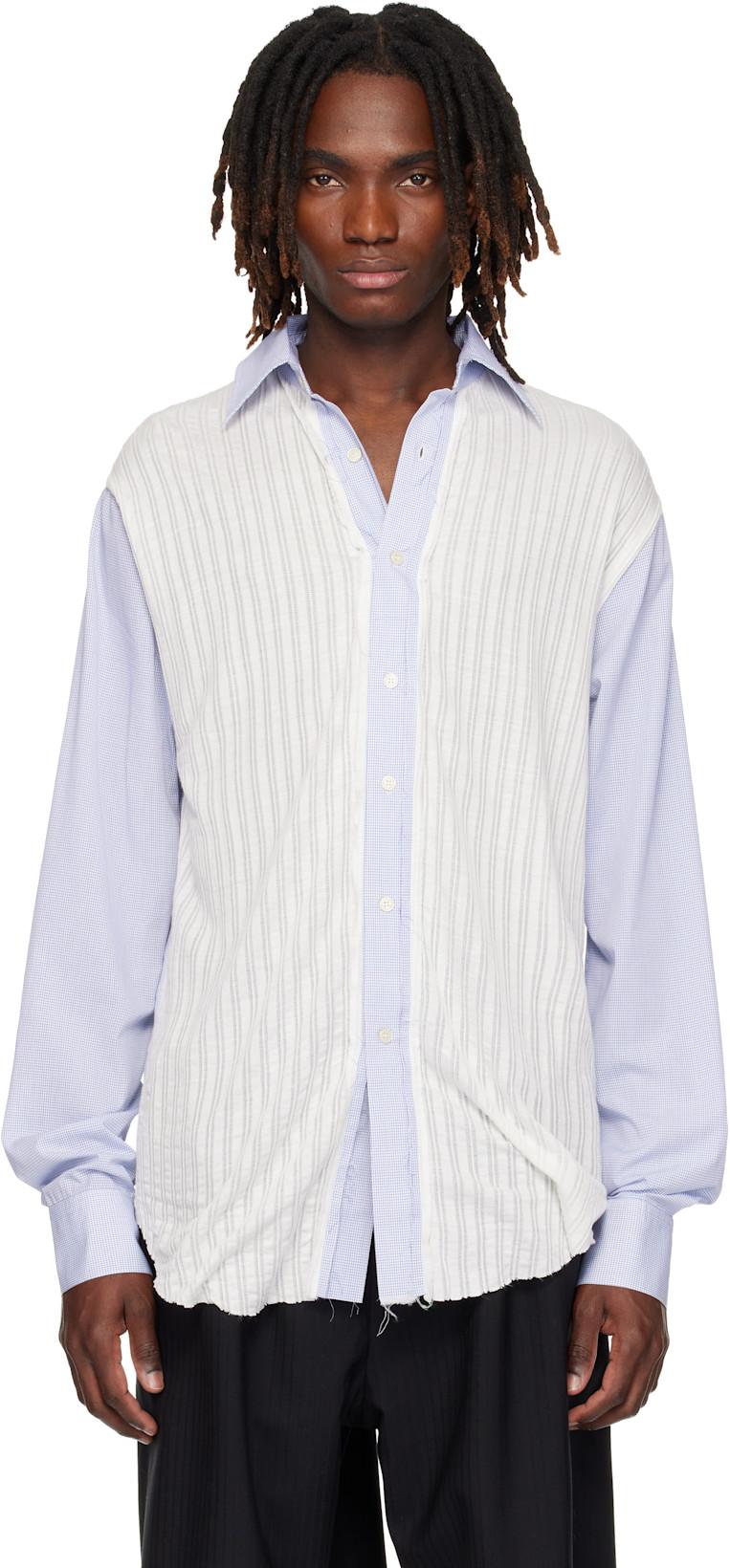 Blue & White Kitchen Boxing Day Shirt by EDWARD CUMING