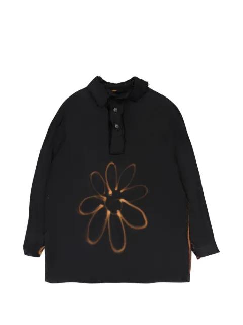 aerograph-print blouse by EDWARD CUMING