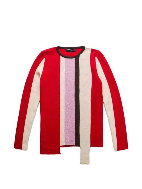 intarsia striped top by EDWARD CUMING