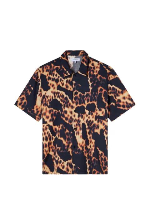 Yakedo patterned chest-pocket shirt by EDWIN