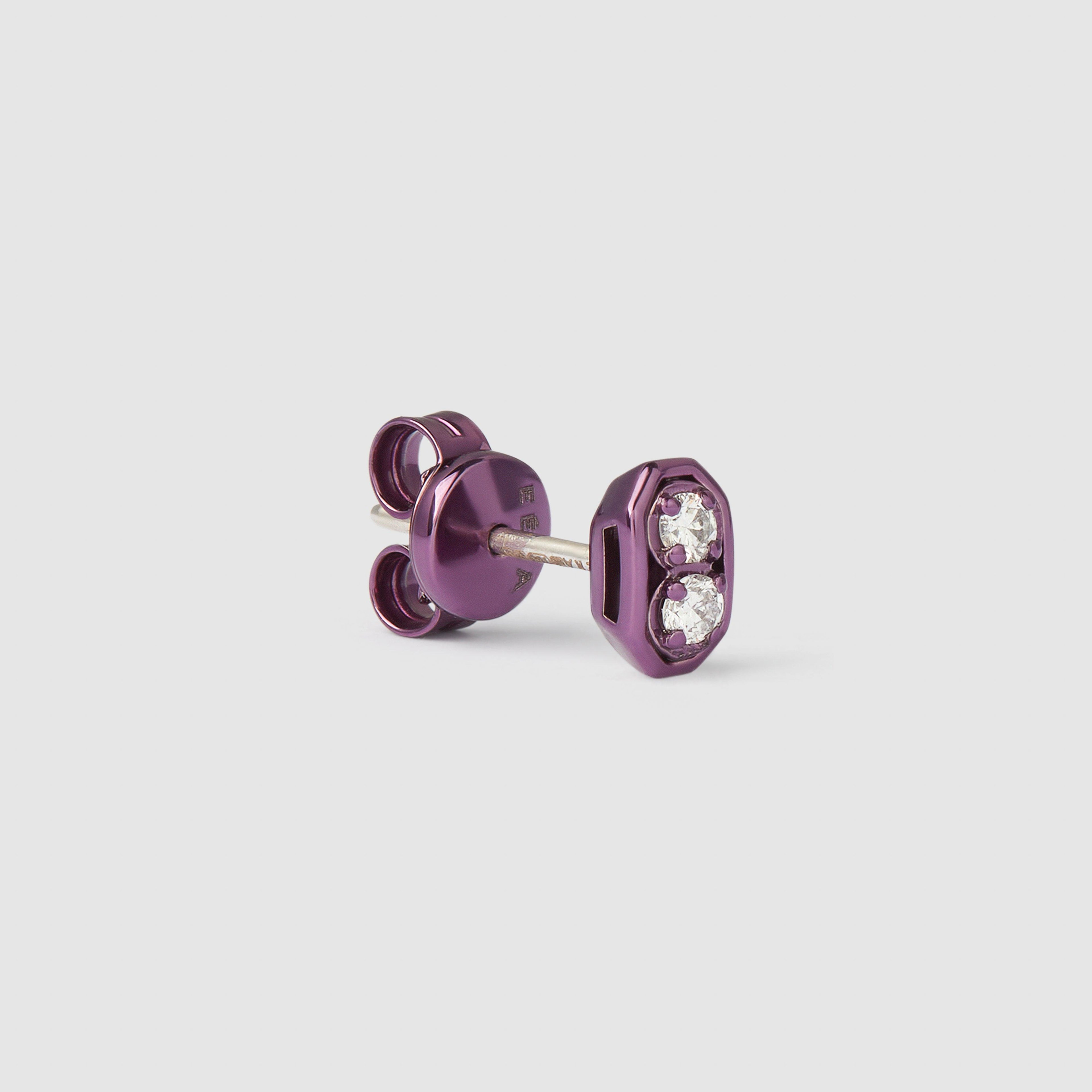 Eera - Roma Earring Metallic - (Purple) by EERA