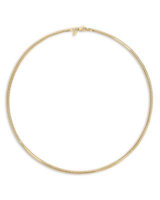14K Yellow Gold EF Collection Snake Link Chain Necklace by EF COLLECTION