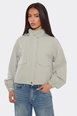 Hooded Long Sleeve High Neck Hooded Jacket by EGO