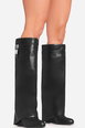 Knee High Faux Leather Long Boots by EGO