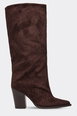 Knee High Faux Suede Block Heel Boots by EGO Knee High Faux Suede Block Heel Boots by EGO