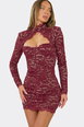Long Sleeve Lace Mini Dress by EGO