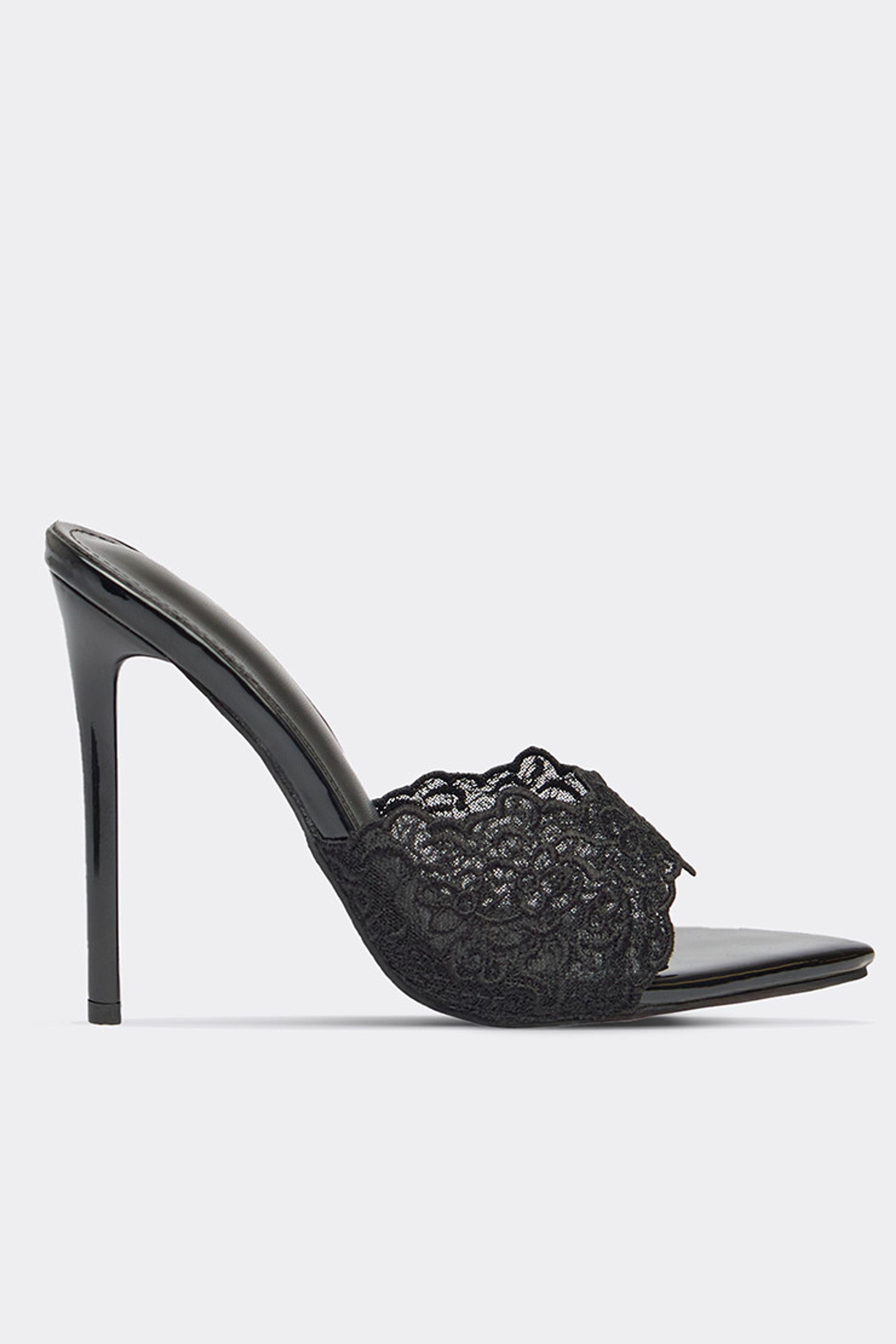 Patent Stiletto Mules by EGO