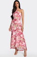 Sleeveless Floral Textured Maxi Dress by EGO