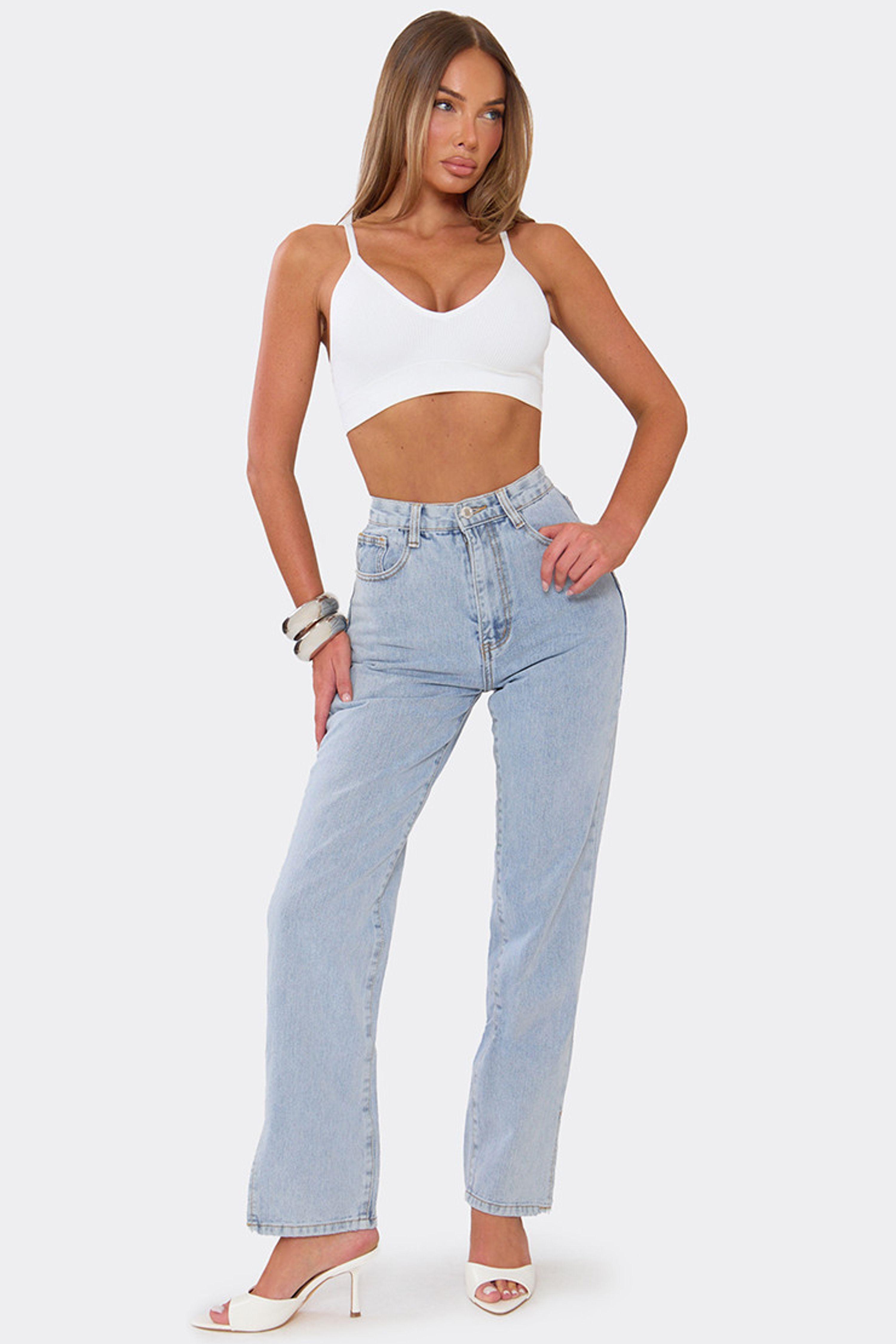 Split Hem Denim Jeans by EGO