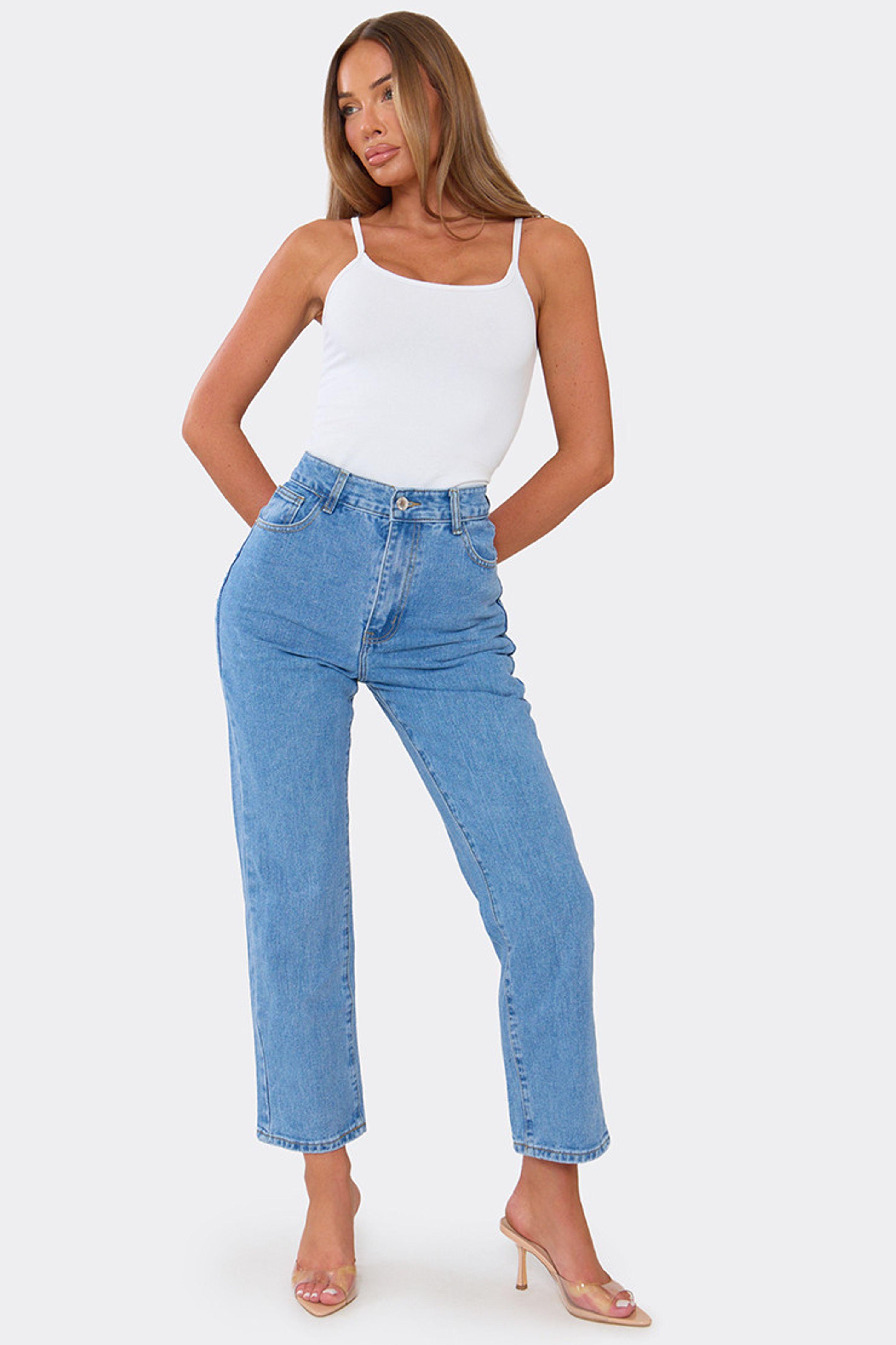 Straight Leg Denim Jeans by EGO