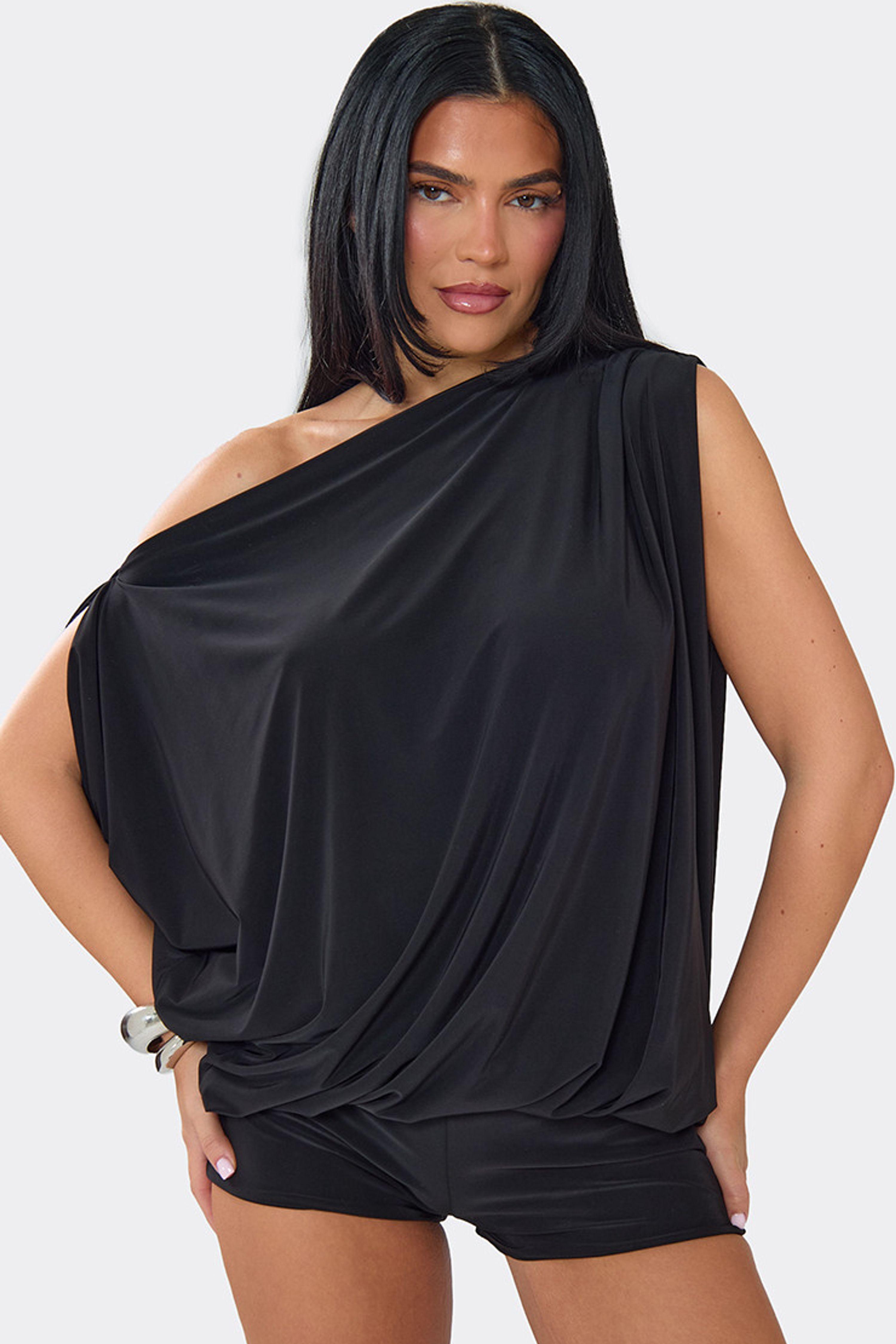 Strappy Off The Shoulder Playsuit by EGO