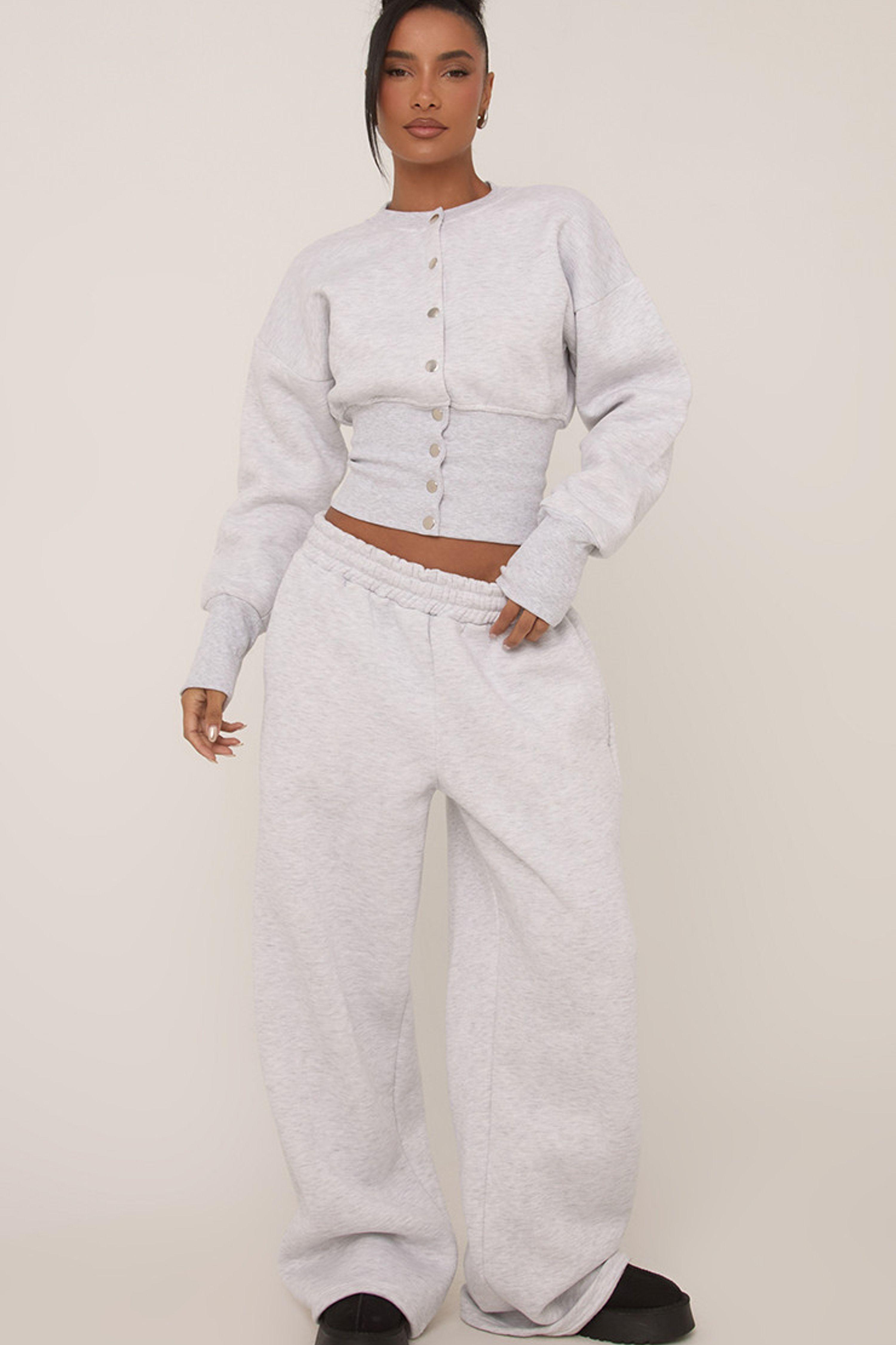 Wide Leg Mid Rise Joggers by EGO