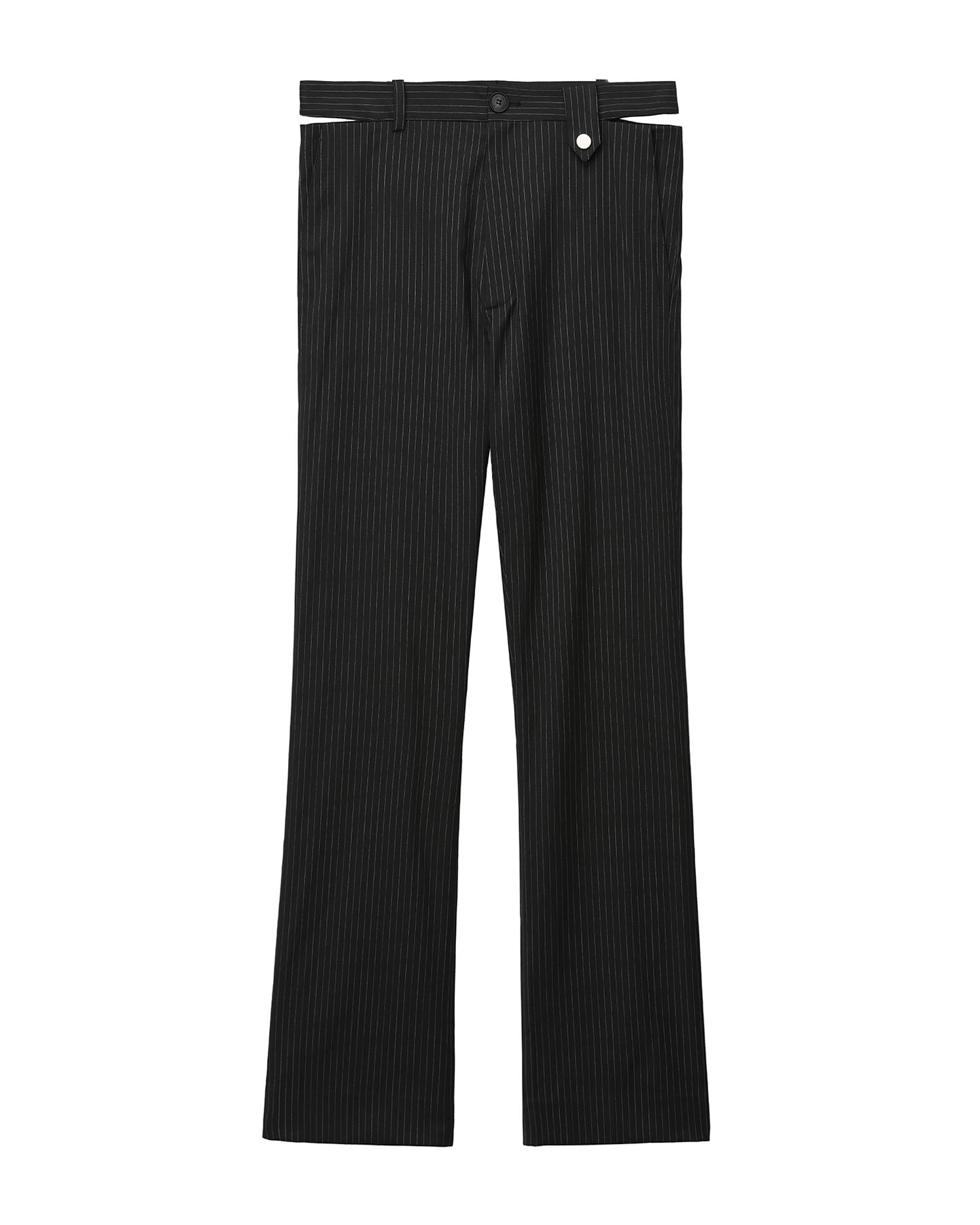 Cut-out waist tailored pants by EGONLAB.