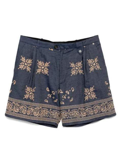 embroidered lace shorts by EGONLAB.