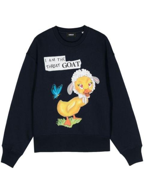 graphic-print cotton sweatshirt by EGONLAB.