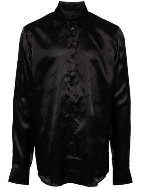 logo-print long-sleeved shirt by EGONLAB.