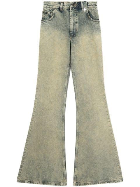 stonewashed wide-leg jeans by EGONLAB.