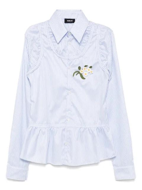 striped cotton shirt by EGONLAB.