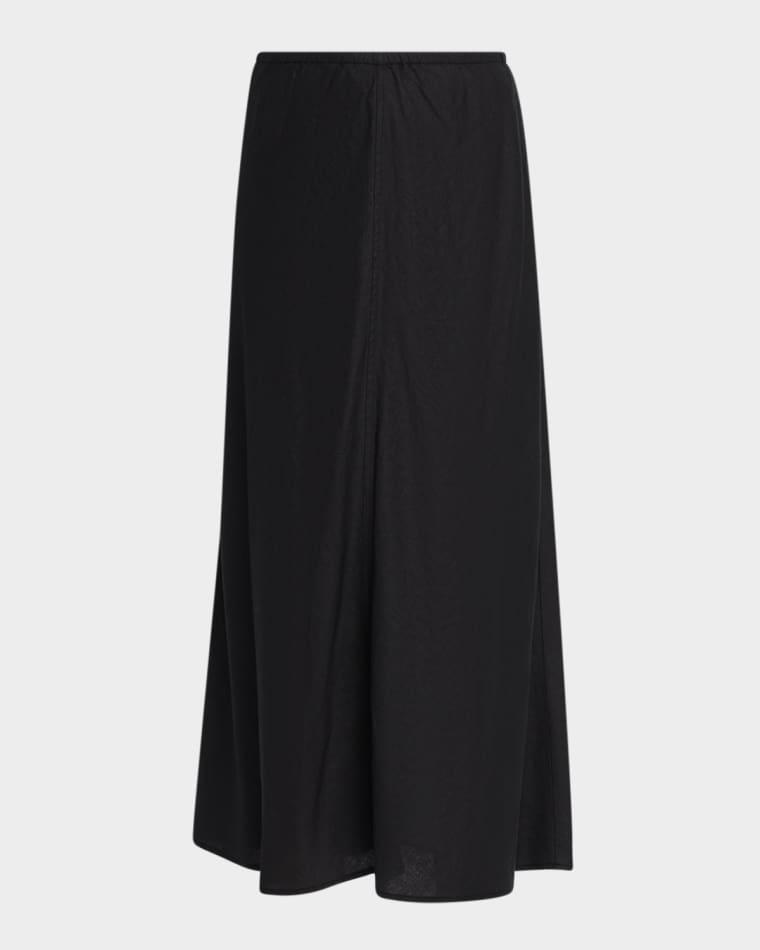 A-Line Organic Linen Midi Skirt by EILEEN FISHER
