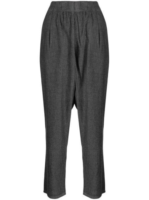 Airy organic cotton tapered ctrousers by EILEEN FISHER