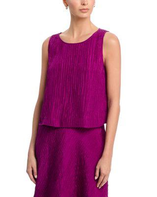 Ballet Neck Short Shell Top by EILEEN FISHER
