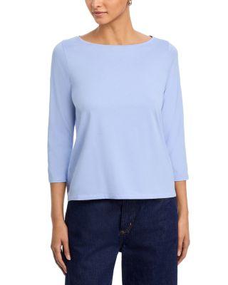 Bateau Neck Top by EILEEN FISHER