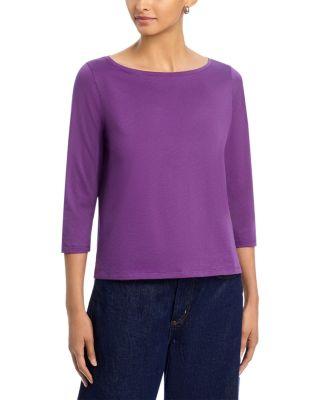 Bateau Neck Top by EILEEN FISHER