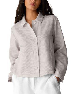 Classic Collar A Line Jacket by EILEEN FISHER