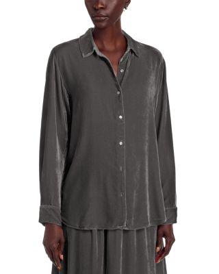 Classic Collar Long Shirt by EILEEN FISHER Classic Collar Long Shirt by EILEEN FISHER