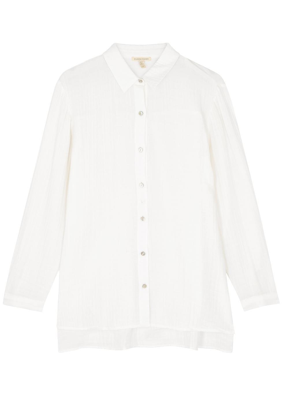 Cotton-gauze shirt by EILEEN FISHER