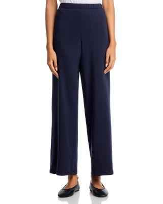 Cozy Brushed Terry Straight Pants by EILEEN FISHER
