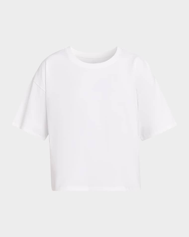 Crew-Neck Drop Shoulder T-Shirt by EILEEN FISHER