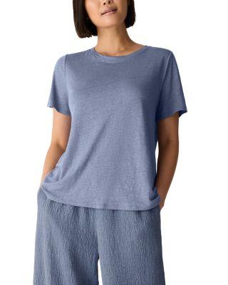 Crewneck Short Sleeve Tee by EILEEN FISHER