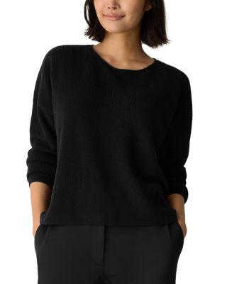 Crewneck Wool Sweater by EILEEN FISHER